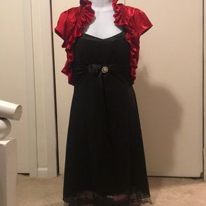 Red Ruffled Cover-Up